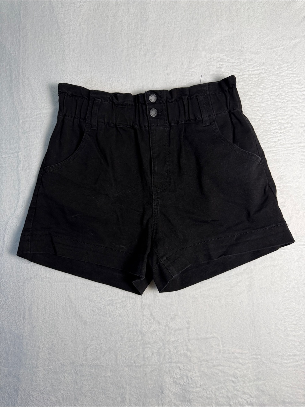 Black High-Waist Mom High Waisted Shorts Size 30